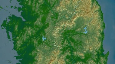 Chungcheongbuk-do, Güney Kore, çıkarıldı. Fiziksel