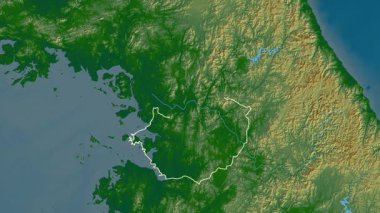 Gyeonggi-do, Güney Kore, çıkarıldı. Fiziksel