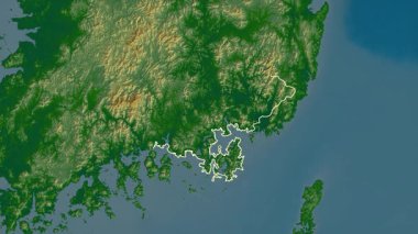 Gyeongsangnam-do, Güney Kore, çıkarıldı. Fiziksel