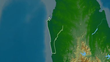 Puttalam, Sri Lanka, çıkarıldı. Fiziksel