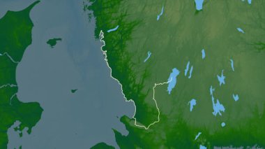 Halland, İsveç, çıkarıldı. Fiziksel