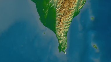 Pingtung, Tayvan, çıkarıldı. Fiziksel