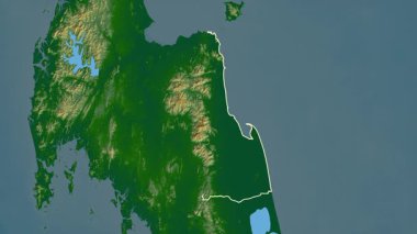 Nakhon Si Thammarat, Tayland, çıkarıldı. Fiziksel