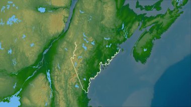 Maine, Birleşik Devletler, çıkarıldı. Fiziksel