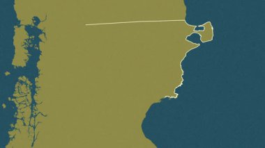 Chubut - Arjantin eyaleti, çıkarıldı. Desen