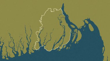 Barisal - Bangladeş 'in bölünmesi, çıkarıldı. Desen