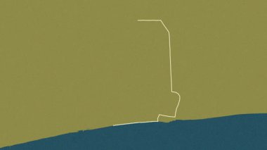 Atlantique - Benin Departmanı, çıkarıldı. Desen