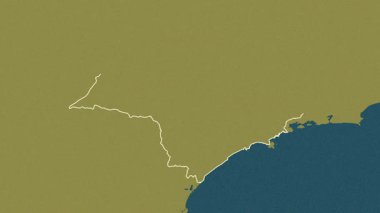 Sao Paulo - Brezilya eyaleti, çıkarıldı. Desen