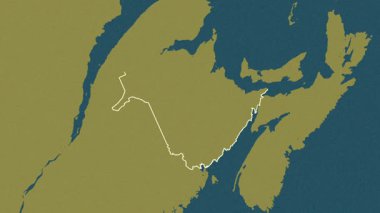 New Brunswick - Kanada eyaleti, çıkarıldı. Desen