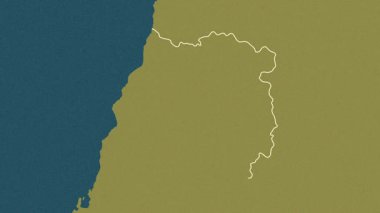 Maule - Şili bölgesi, çıkarıldı. Desen