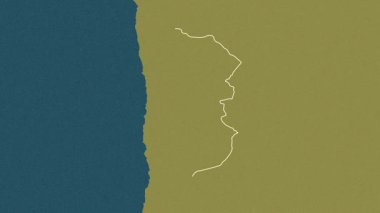 Tarapaca - Şili bölgesi, çıkarıldı. Desen