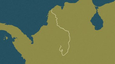 Bolivar - Kolombiya departmanı, çıkarıldı. Desen