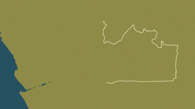 Kongo-Central - Demokratik Kongo Cumhuriyeti eyaleti, çıkarıldı. Desen