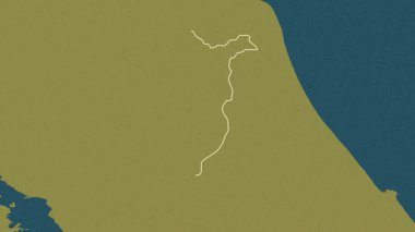 Heredia - Kosta Rika vilayeti, çıkarıldı. Desen