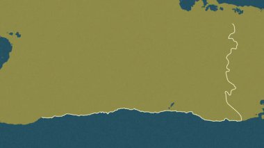 Santiago de Cuba, Küba, çıkarıldı. Desen