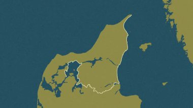 Nordjylland - Danimarka bölgesi, boşaltıldı. Desen