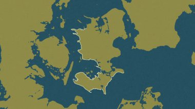 Sjlland - Danimarka bölgesi, boşaltıldı. Desen