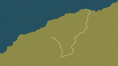 Ambeno - Doğu Timor bölgesi, çıkarıldı. Desen