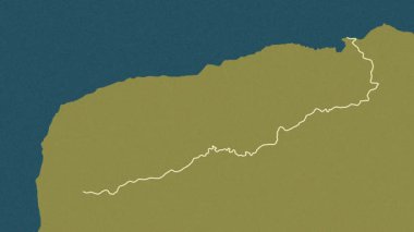 Liquica - Doğu Timor bölgesi, çıkarıldı. Desen