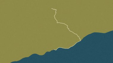 Manufahi - Doğu Timor bölgesi, çıkarıldı. Desen