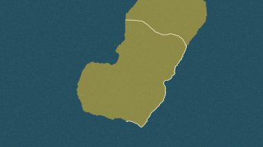 Bioko Sur, Ekvator Ginesi, çıkarıldı. Desen