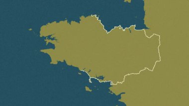 Bretagne, Fransa, çıkarıldı. Desen