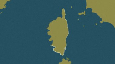 Corse, Fransa, çıkarıldı. Desen