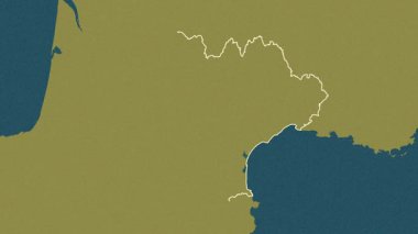 Occitanie, Fransa, çıkarıldı. Desen