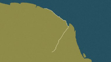 Cayenne, Fransız Guyanası, çıkarıldı. Desen