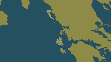 İyon Adaları, Yunanistan, çıkarıldı. Desen