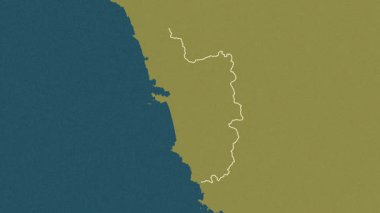 Goa, Hindistan, çıkarıldı. Desen