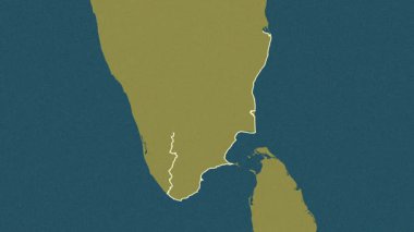 Tamil Nadu, Hindistan, çıkarıldı. Desen