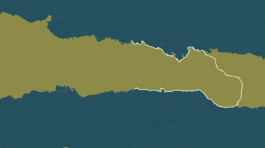 Gorontalo, Endonezya, çıkarıldı. Desen