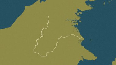 Kalimantan Utara, Endonezya, çıkarıldı. Desen