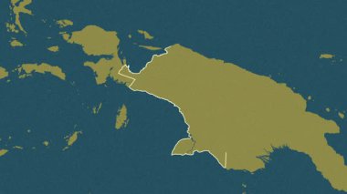 Papua, Endonezya, çıkarıldı. Desen