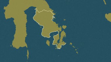 Sulawesi Tenggara, Endonezya, çıkarıldı. Desen