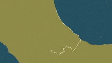 Abruzzo, İtalya, çıkarıldı. Desen