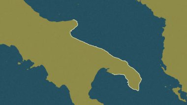 Apulia, İtalya, çıkarıldı. Desen