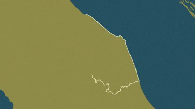 Marche, İtalya, çıkarıldı. Desen