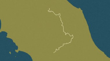 Umbria, İtalya, çıkarıldı. Desen