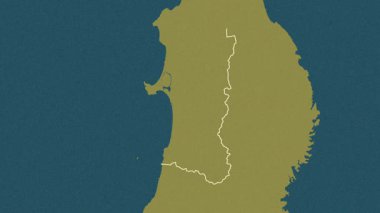 Akita, Japonya, çıkarıldı. Desen