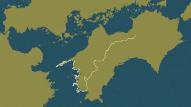 Ehime, Japonya, çıkarıldı. Desen