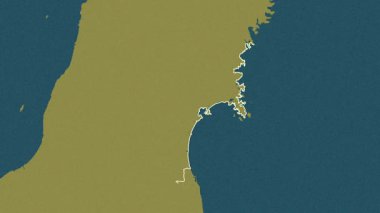 Miyagi, Japonya, çıkarıldı. Desen