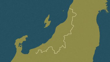 Niigata, Japonya, çıkarıldı. Desen