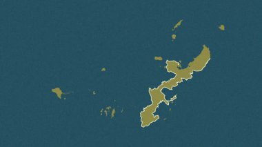 Okinawa, Japonya, çıkarıldı. Desen