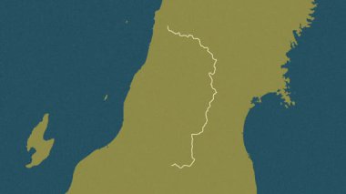 Yamagata, Japonya, çıkarıldı. Desen