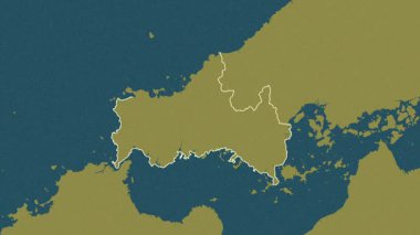 Yamaguchi, Japonya, çıkarıldı. Desen