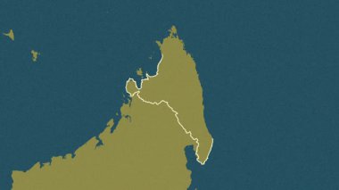 Antsiranana, Madagaskar, çıkarıldı. Desen