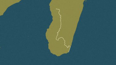 Toliary, Madagaskar, çıkarıldı. Desen