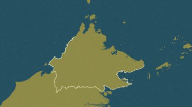 Sabah, Malezya, çıkarıldı. Desen